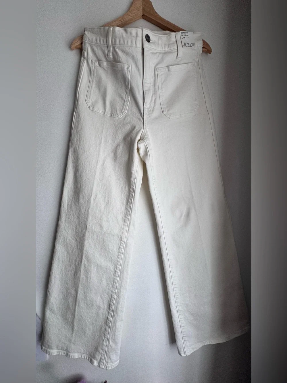 J.Crew Patch-pocket denim trouser ,size 27